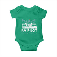 Funny RV Pilot Camping Baby Onesie Enjoying The Journey Motorhome Travel Vacation - Wonder Print Shop