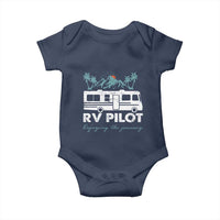 Funny RV Pilot Camping Baby Onesie Enjoying The Journey Motorhome Travel Vacation - Wonder Print Shop