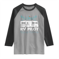 Funny RV Pilot Camping Raglan Shirt Enjoying The Journey Motorhome Travel Vacation - Wonder Print Shop