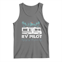 Funny RV Pilot Camping Tank Top Enjoying The Journey Motorhome Travel Vacation - Wonder Print Shop