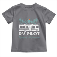 Funny RV Pilot Camping Toddler T Shirt Enjoying The Journey Motorhome Travel Vacation - Wonder Print Shop