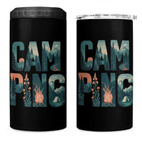 Camping Nature Adventure Campfire Tent Mountains 4 in 1 Can Cooler Tumbler - Wonder Print Shop