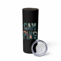 Camping Nature Adventure Campfire Tent Mountains Skinny Tumbler - Wonder Print Shop