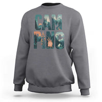 Camping Nature Adventure Campfire Tent Mountains Sweatshirt - Wonder Print Shop