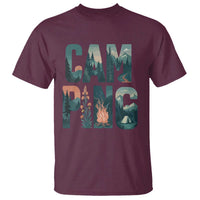 Camping Nature Adventure Campfire Tent Mountains T Shirt - Wonder Print Shop