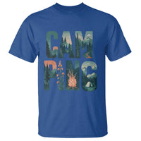 Camping Nature Adventure Campfire Tent Mountains T Shirt - Wonder Print Shop