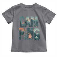 Camping Nature Adventure Campfire Tent Mountains Toddler T Shirt - Wonder Print Shop