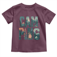 Camping Nature Adventure Campfire Tent Mountains Toddler T Shirt - Wonder Print Shop