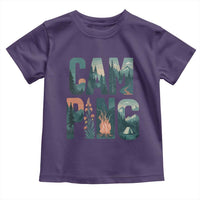 Camping Nature Adventure Campfire Tent Mountains Toddler T Shirt - Wonder Print Shop