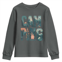 Camping Nature Adventure Campfire Tent Mountains Youth Sweatshirt - Wonder Print Shop
