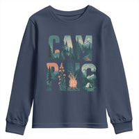 Camping Nature Adventure Campfire Tent Mountains Youth Sweatshirt - Wonder Print Shop
