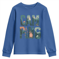 Camping Nature Adventure Campfire Tent Mountains Youth Sweatshirt - Wonder Print Shop