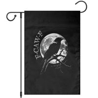 Funny F Caw F Garden Flag Black Crow Moon Gothic Adult Humor - Wonder Print Shop