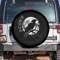 Funny F Caw F Spare Tire Cover Black Crow Moon Gothic Adult Humor - Wonder Print Shop