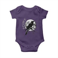 Funny F Caw F Baby Onesie Black Crow Moon Gothic Adult Humor - Wonder Print Shop
