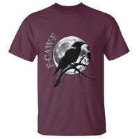 Funny F Caw F T Shirt Black Crow Moon Gothic Adult Humor - Wonder Print Shop