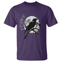 Funny F Caw F T Shirt Black Crow Moon Gothic Adult Humor - Wonder Print Shop