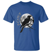 Funny F Caw F T Shirt Black Crow Moon Gothic Adult Humor - Wonder Print Shop