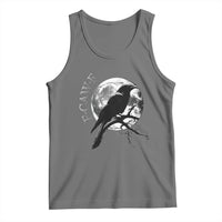 Funny F Caw F Tank Top Black Crow Moon Gothic Adult Humor - Wonder Print Shop