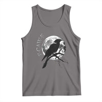 Funny F Caw F Tank Top Black Crow Moon Gothic Adult Humor - Wonder Print Shop