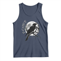 Funny F Caw F Tank Top Black Crow Moon Gothic Adult Humor - Wonder Print Shop