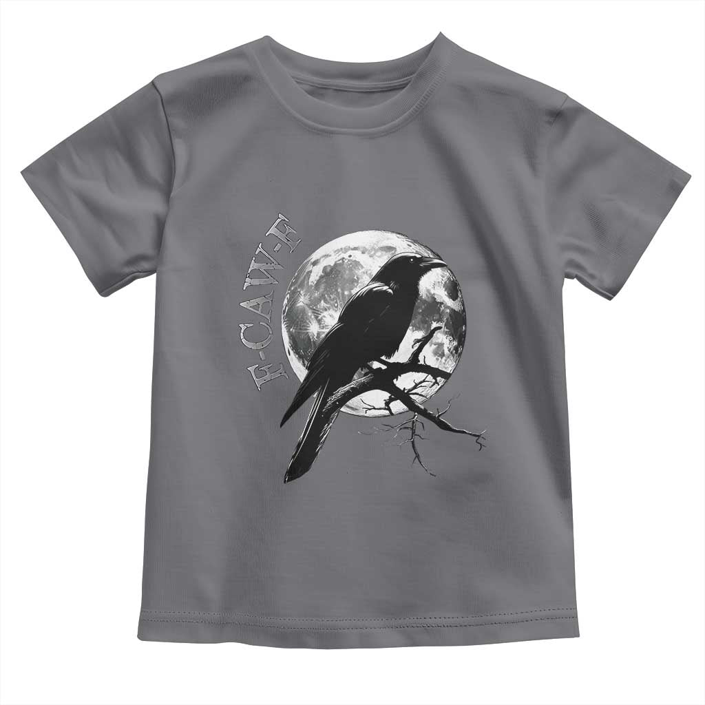 Funny F Caw F Toddler T Shirt Black Crow Moon Gothic Adult Humor - Wonder Print Shop