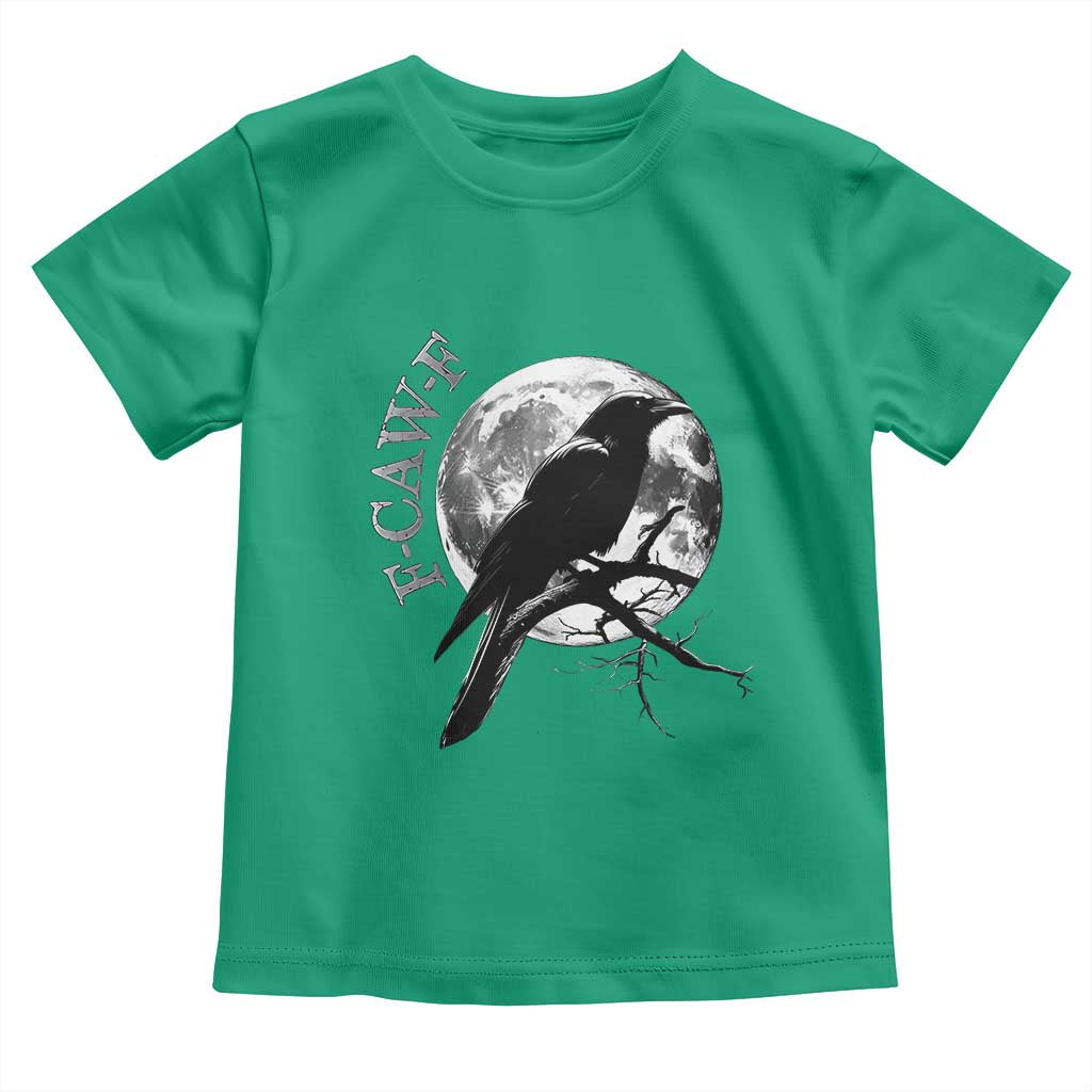 Funny F Caw F Toddler T Shirt Black Crow Moon Gothic Adult Humor - Wonder Print Shop