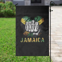 Jamaica One Love Garden Flag Rasta Reggae Punching Hand Jamaican Flag - Wonder Print Shop