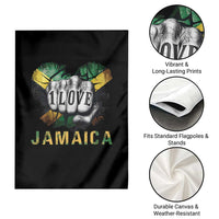 Jamaica One Love Garden Flag Rasta Reggae Punching Hand Jamaican Flag - Wonder Print Shop