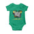 Jamaica One Love Baby Onesie Rasta Reggae Punching Hand Jamaican Flag - Wonder Print Shop