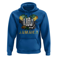 Jamaica One Love Hoodie Rasta Reggae Punching Hand Jamaican Flag - Wonder Print Shop