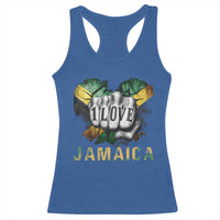 Jamaica One Love Racerback Tank Top Rasta Reggae Punching Hand Jamaican Flag - Wonder Print Shop