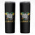 Jamaica One Love Skinny Tumbler Rasta Reggae Punching Hand Jamaican Flag - Wonder Print Shop