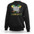 Jamaica One Love Sweatshirt Rasta Reggae Punching Hand Jamaican Flag - Wonder Print Shop