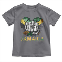 Jamaica One Love Toddler T Shirt Rasta Reggae Punching Hand Jamaican Flag - Wonder Print Shop