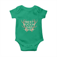 Funny Best Buckin Dad Ever Baby Onesie Deer Hunting Father's Day - Wonder Print Shop