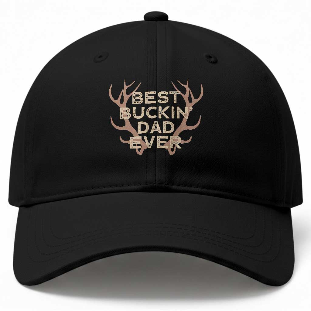 Funny Best Buckin Dad Ever Baseball Cap Deer Hunting Father's Day