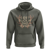 Funny Best Buckin Dad Ever Hoodie Deer Hunting Father's Day - Wonder Print Shop