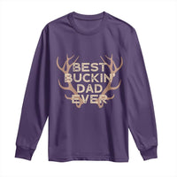 Funny Best Buckin Dad Ever Long Sleeve Shirt Deer Hunting Father's Day - Wonder Print Shop