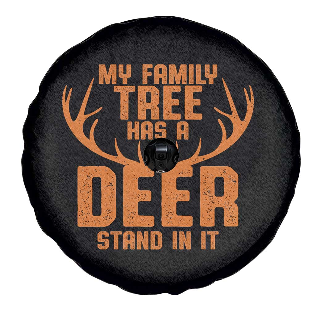 Funny My Family Tree Has A Deer Stand In It Spare Tire Cover Deer Hunting - Wonder Print Shop