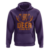 Funny My Family Tree Has A Deer Stand In It Hoodie Deer Hunting - Wonder Print Shop