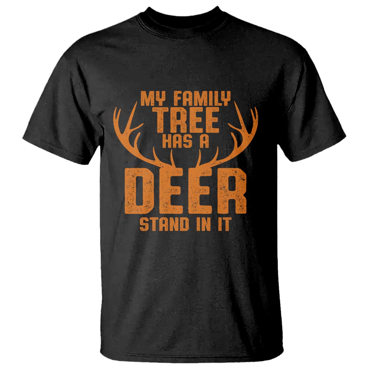 Funny My Family Tree Has A Deer Stand In It T Shirt Deer Hunting - Wonder Print Shop