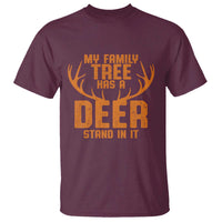 Funny My Family Tree Has A Deer Stand In It T Shirt Deer Hunting - Wonder Print Shop