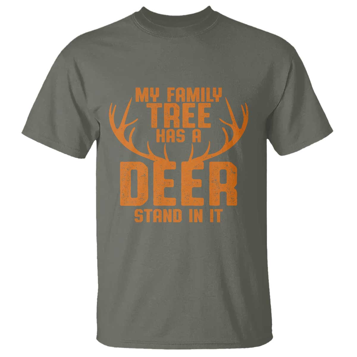 Funny My Family Tree Has A Deer Stand In It T Shirt Deer Hunting - Wonder Print Shop