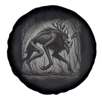 Wendigo Monster Spare Tire Cover Skinwalker Night Stroll Cryptid Dark Forest - Wonder Print Shop