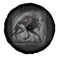 Wendigo Monster Spare Tire Cover Skinwalker Night Stroll Cryptid Dark Forest - Wonder Print Shop