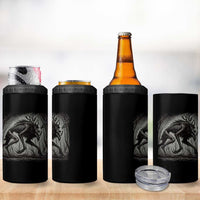Wendigo Monster 4 in 1 Can Cooler Tumbler Skinwalker Night Stroll Cryptid Dark Forest - Wonder Print Shop