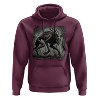 Wendigo Monster Hoodie Skinwalker Night Stroll Cryptid Dark Forest - Wonder Print Shop