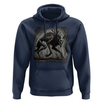 Wendigo Monster Hoodie Skinwalker Night Stroll Cryptid Dark Forest - Wonder Print Shop