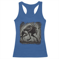 Wendigo Monster Racerback Tank Top Skinwalker Night Stroll Cryptid Dark Forest - Wonder Print Shop